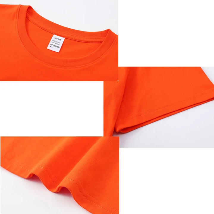 High Quality Custom Tee Shirt Blank T Shirt Round Neck Short Sleeve Printing 100% Cotton for Men T-shirt Sublimation Blanks