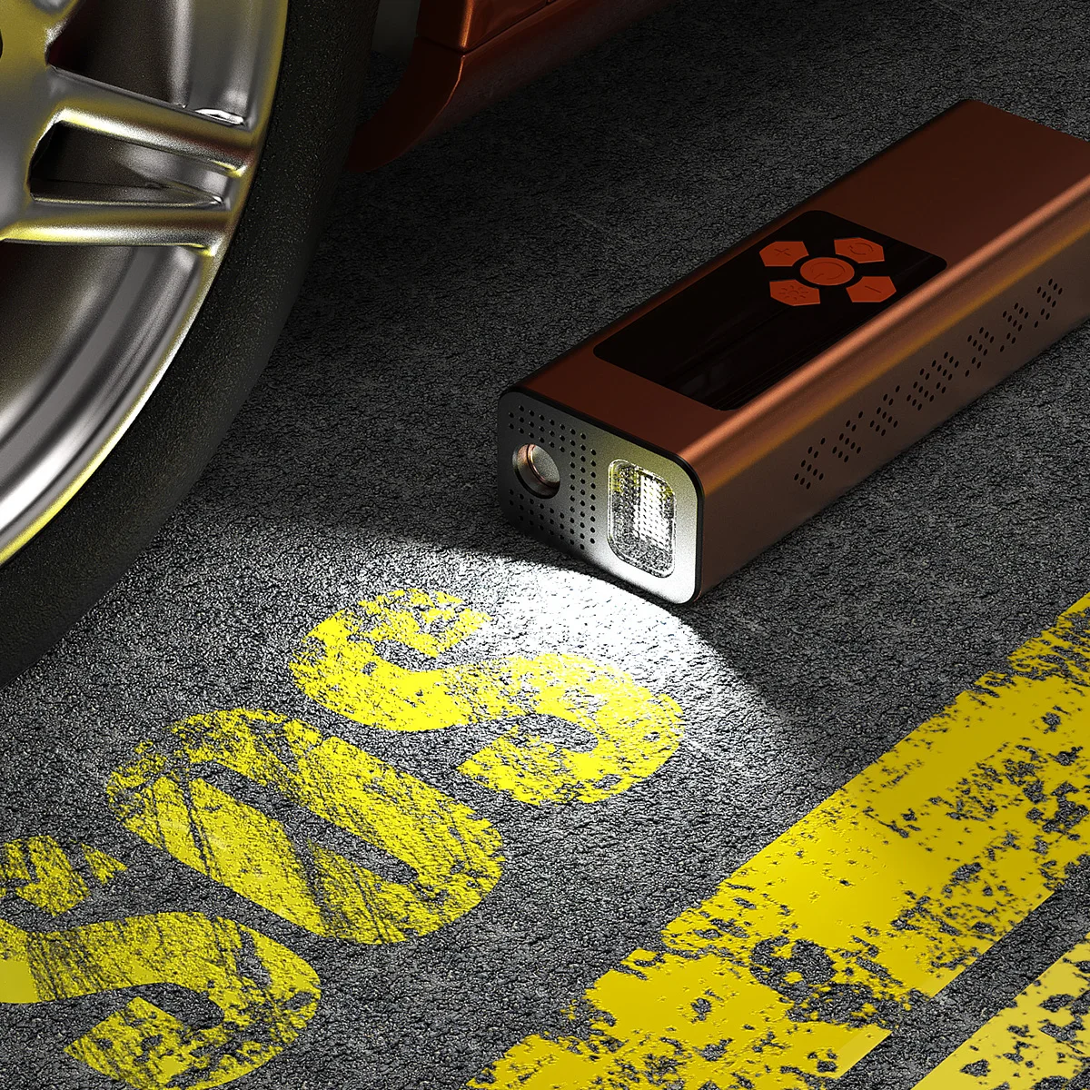 Wireless Handheld Inflation Car Tyre Pump Air Compressor Car Electric Air Pump Mini Portable Air Pump For Car Tires