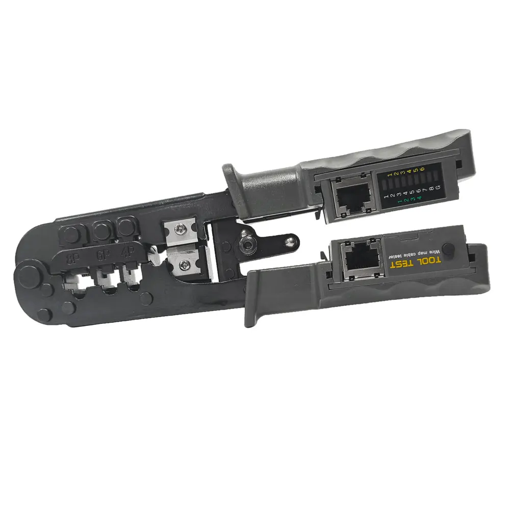 Network Wire Cable clamp Crimper Stripper LAN Tester Cat5e Cat6 Pass Through RJ12 RJ45 Crimping Tool for 6P 8P