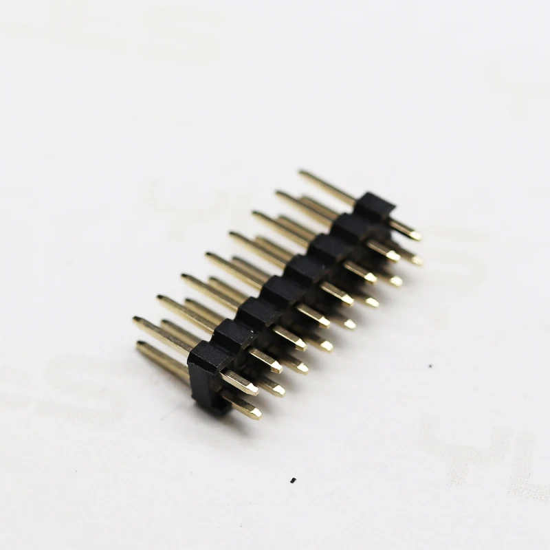 Factory outlet PCB Straight Connector 2 to 40 Pin 2.54/2.0/1.27/1.0 Pitch More plastic Dual Row PIN Header Connector