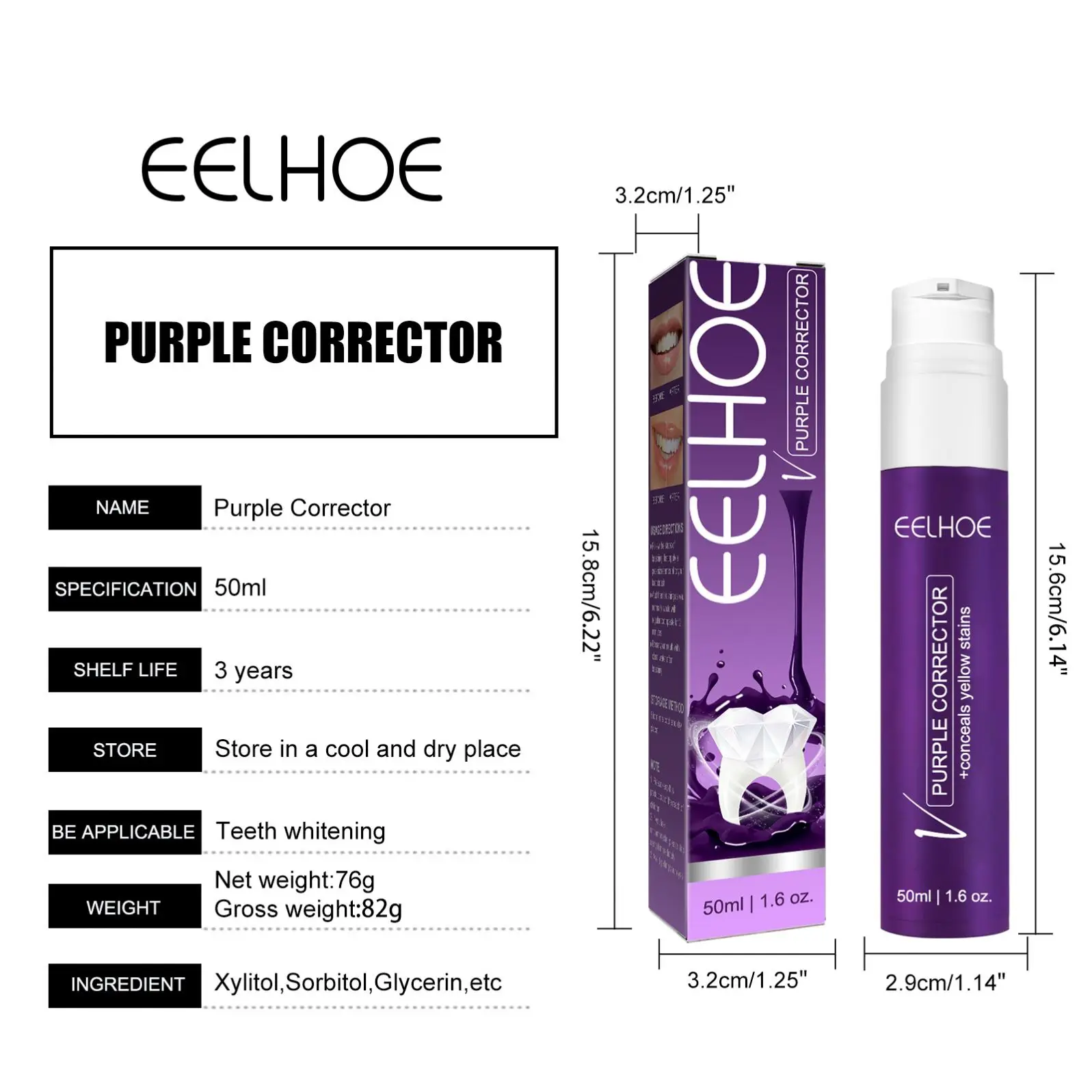 Costom Remove Plaque Stains Care Toothpaste Corrector Teeth Mouth Breathing Freshener Whitening Sensitive Teeth Toothpaste