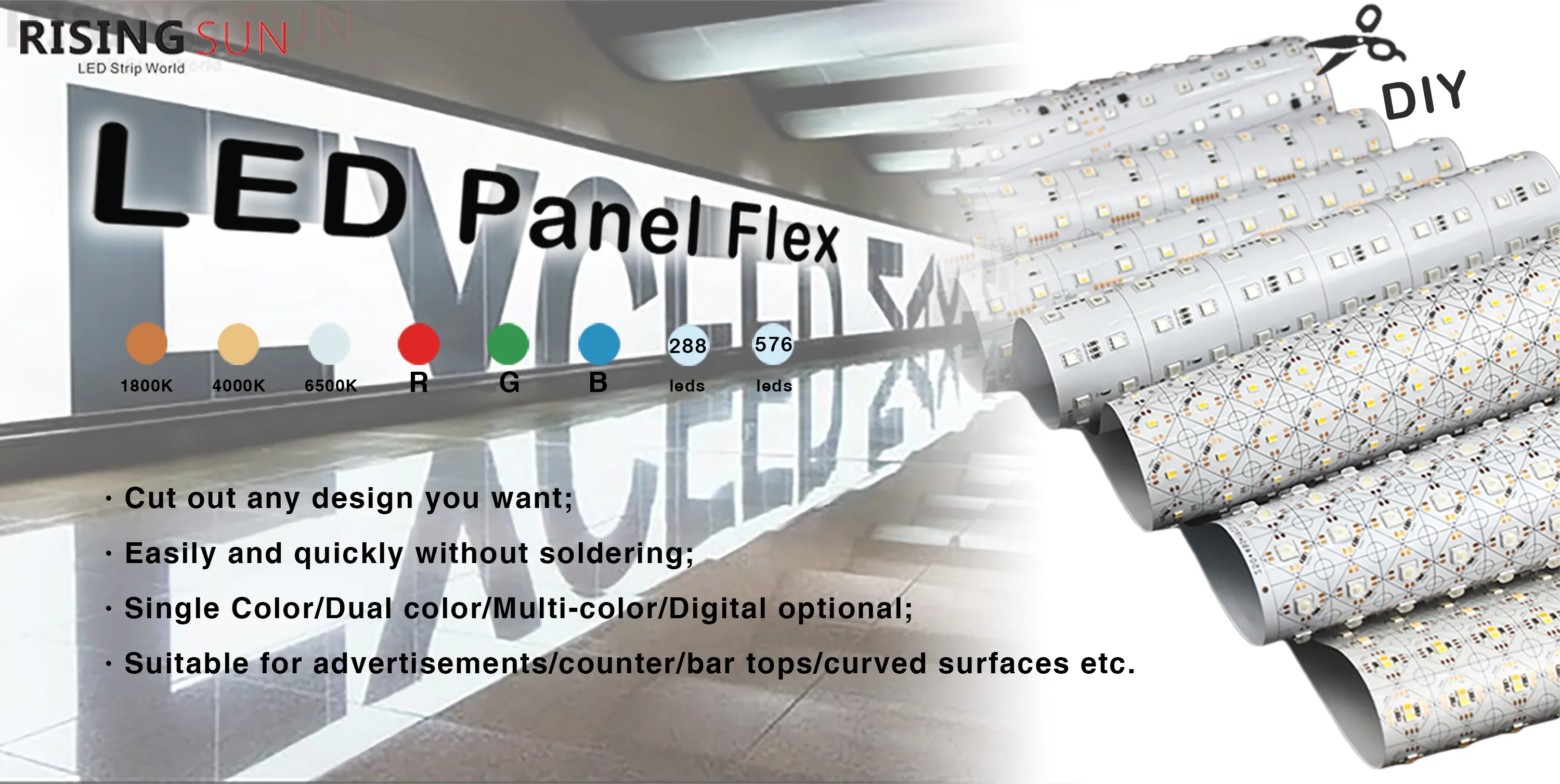 High quality LED Cuttable DC 24V  LED flex Panel Light 480x240mm