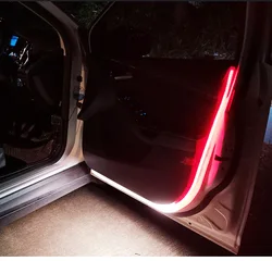 Led Car Door Warning Lights 120cm Anti-collision Strobe Flashing Safety Lamp Streamer Decorative Atmosphere Ambient Light 12V