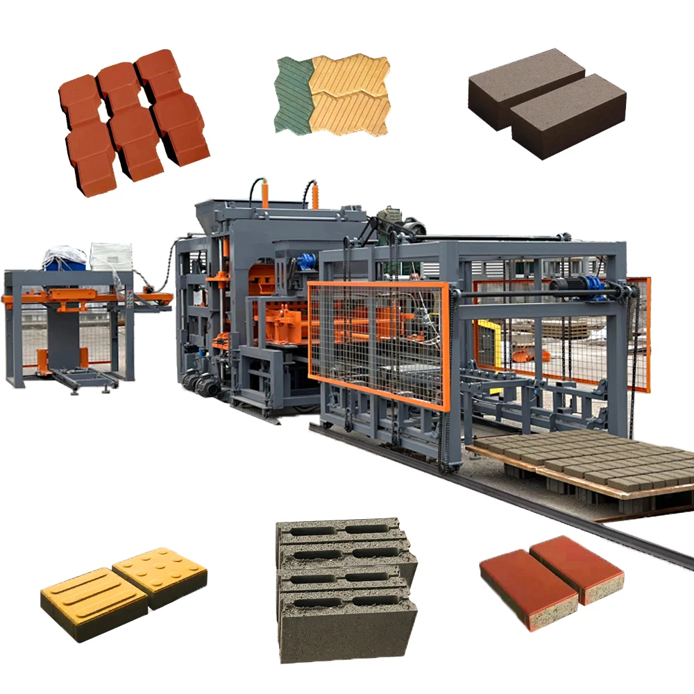 KaiDong QT12-15 Full-Automatic Brick Making Machine Hollow Block Production Featuring Engine Motor PLC Bearing Gear Concrete