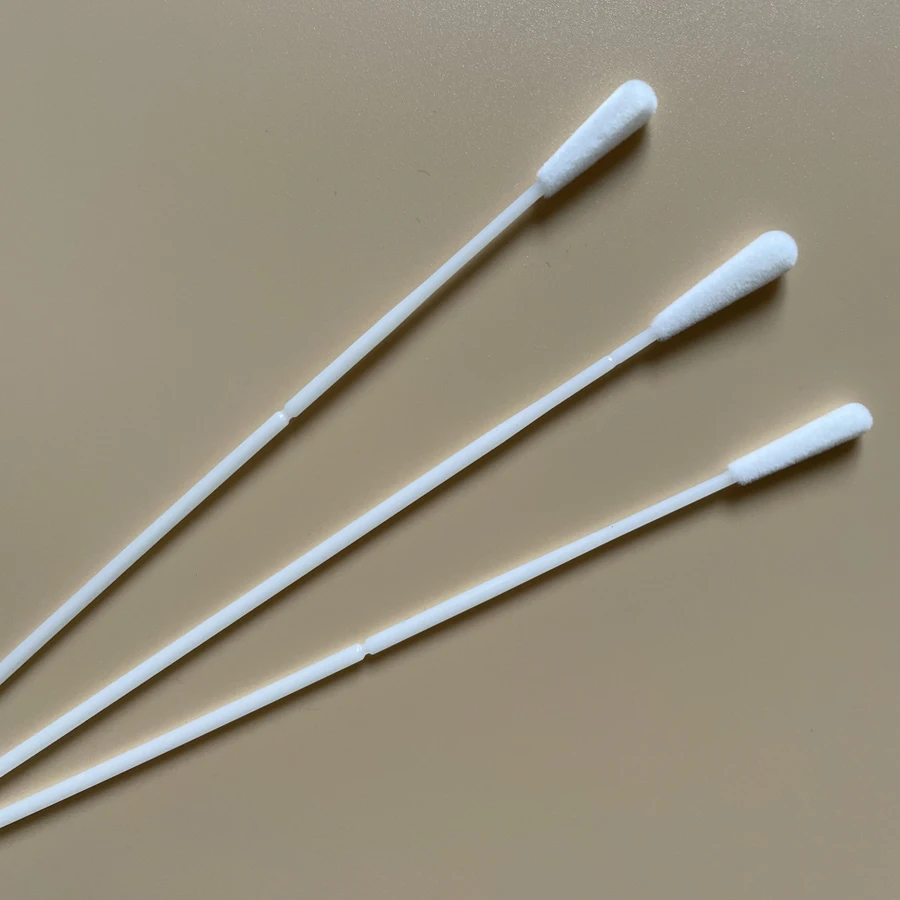 Disposable oral swab disposable sampling swab flock swab oral 80 mm or 30 mm break point