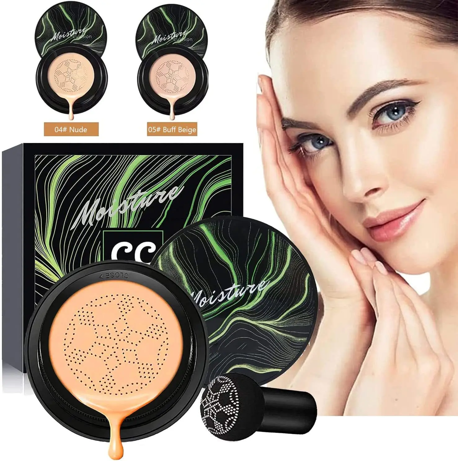New air cushion BB cream makeup moisturizing high quality woman cosmetics air cushion face foundation