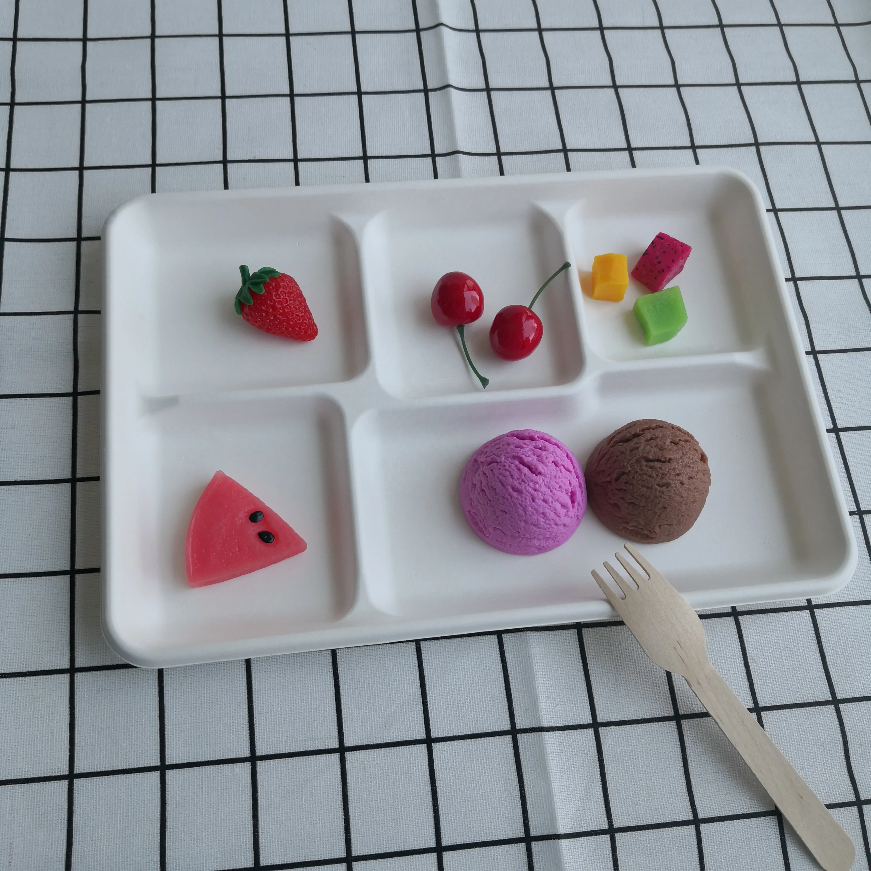 Disposable Paper Rice Husk Tray