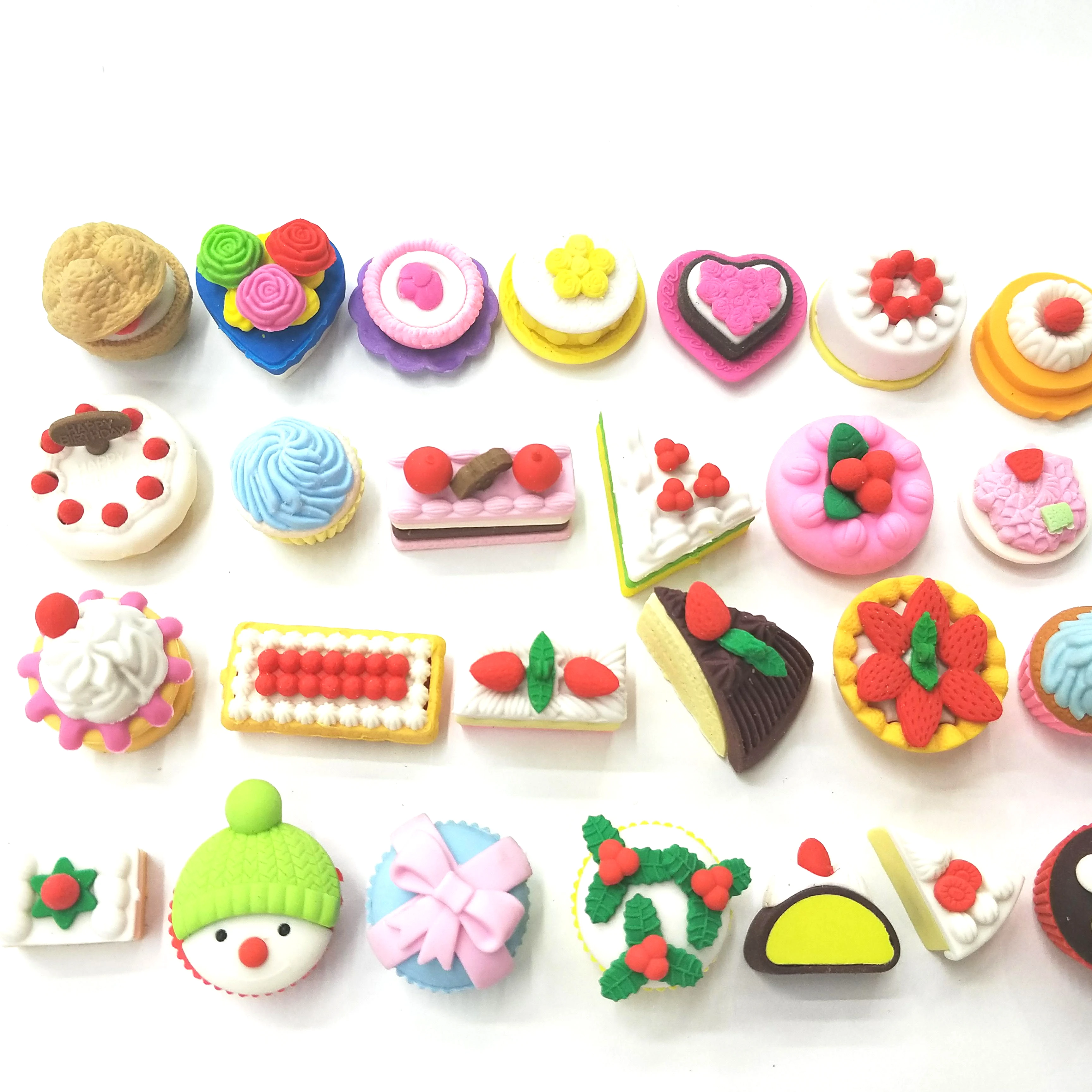 Factory Supply 3D Erasers 1-100 pcs  random different styles eraser