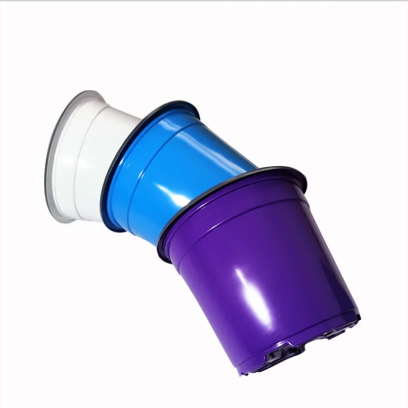 Цветной цветок, новый материал, горшок для растений, красный пластиковый цветочный горшок, уличное украшение, вертикальный цветочный горшок