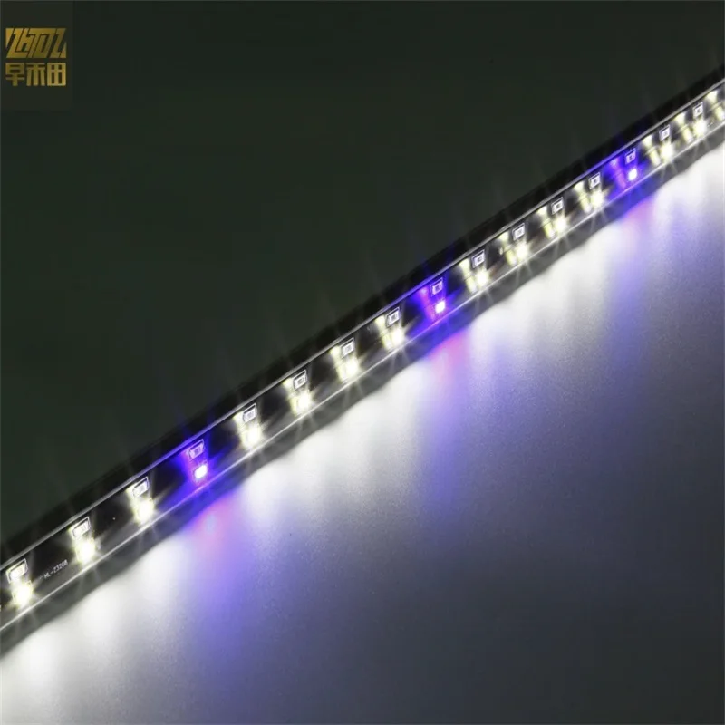 ZAOHETIAN Remote control wide angle three rows of bead glass tube fish tank lights