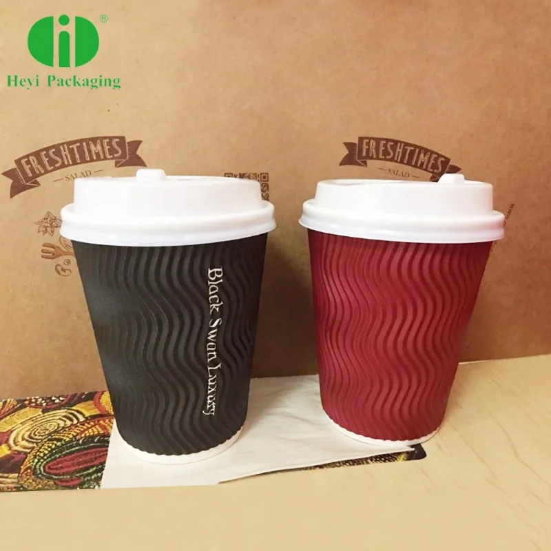 packaging KFC disposable multiple ripple wall insulated paper cup