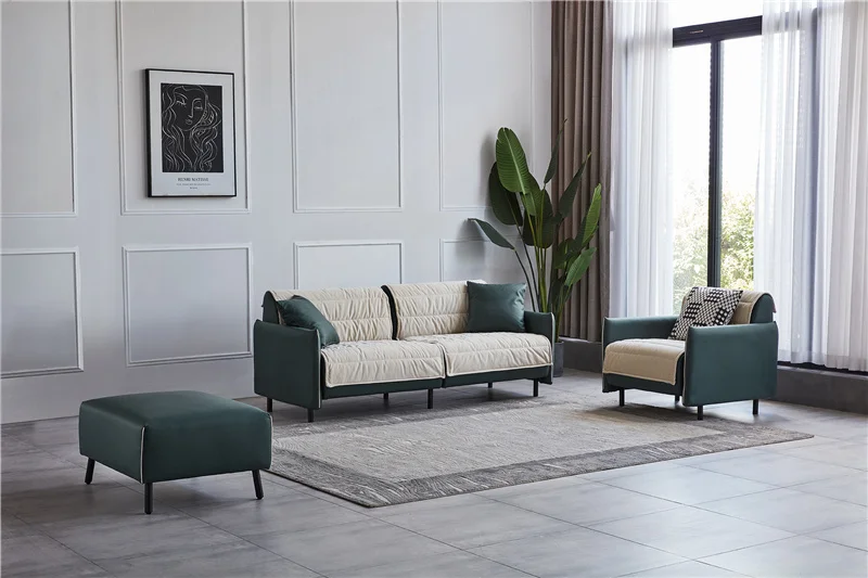 Sofa Set Living Room Furniture KD design with softer cover