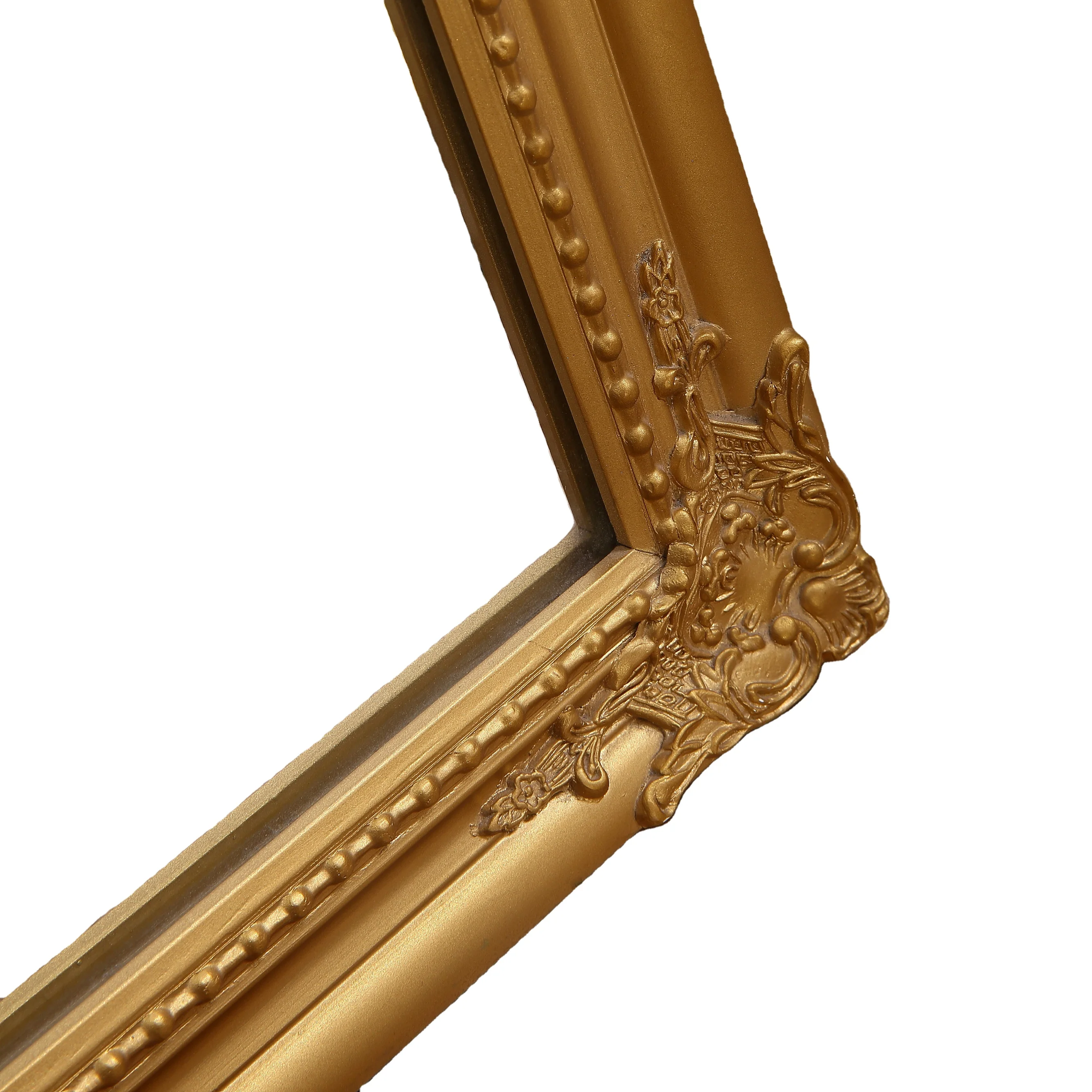 Professional solid wooden with paulownia full length mirror classical wall decorative large wooden mirror