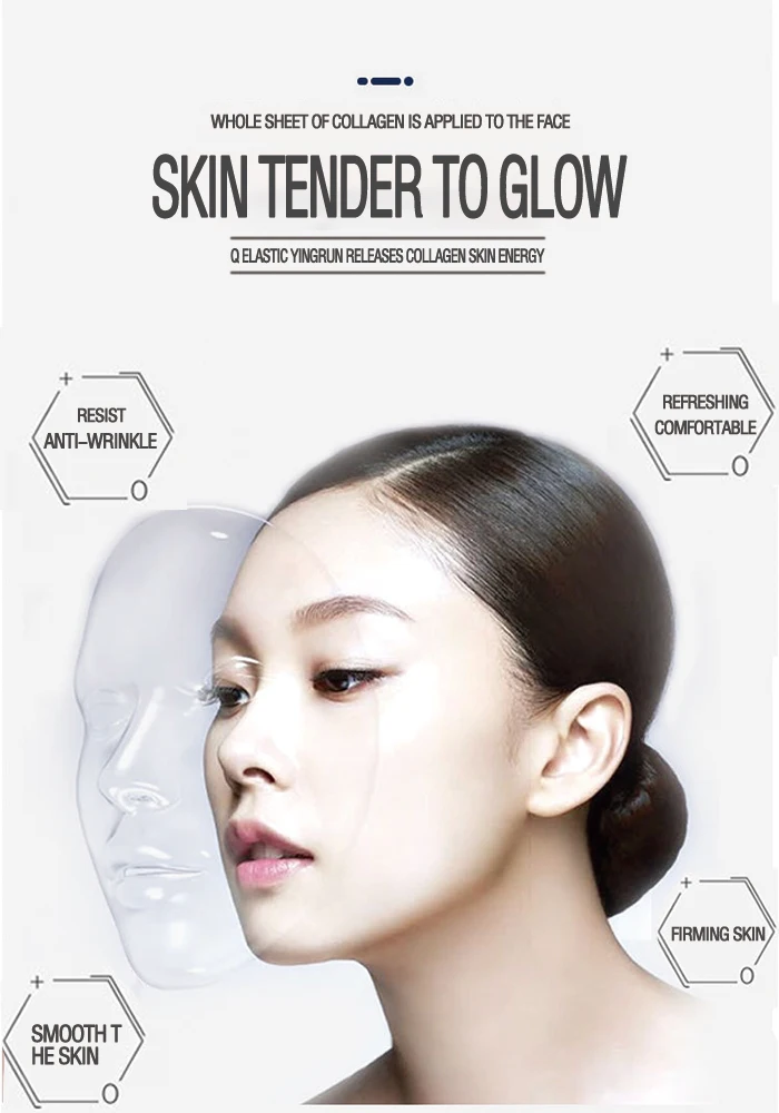 Factory  Crystal Mask woman face Collagen Whitening nutritious Facial masque
