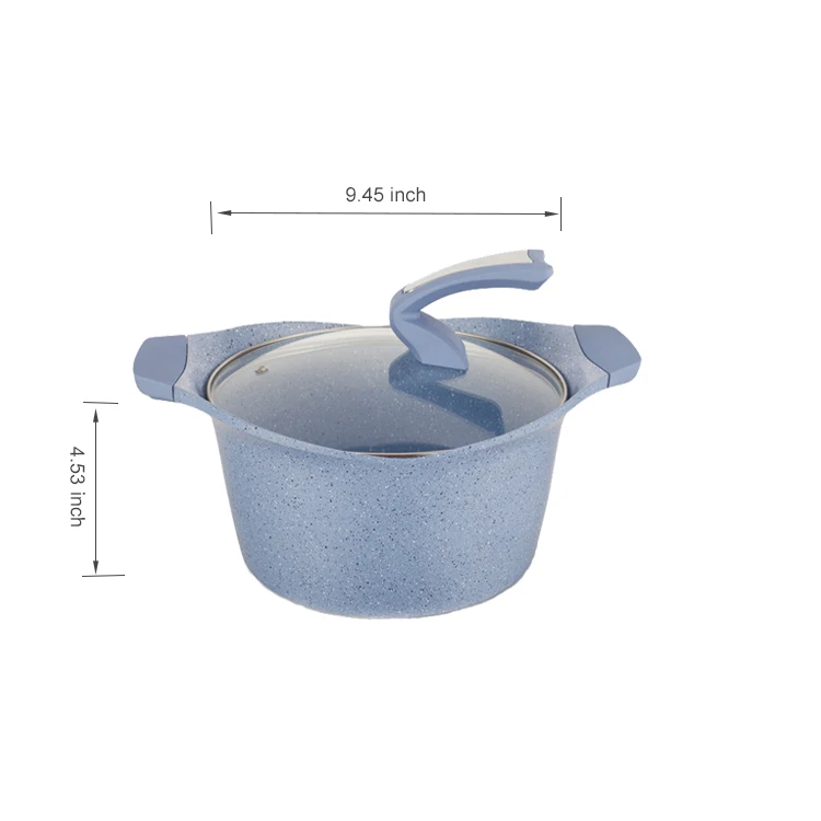 New Design Korean Style Kitchen Utensils Cooking Pot And Pan Die Casting Aluminum Cookware Set