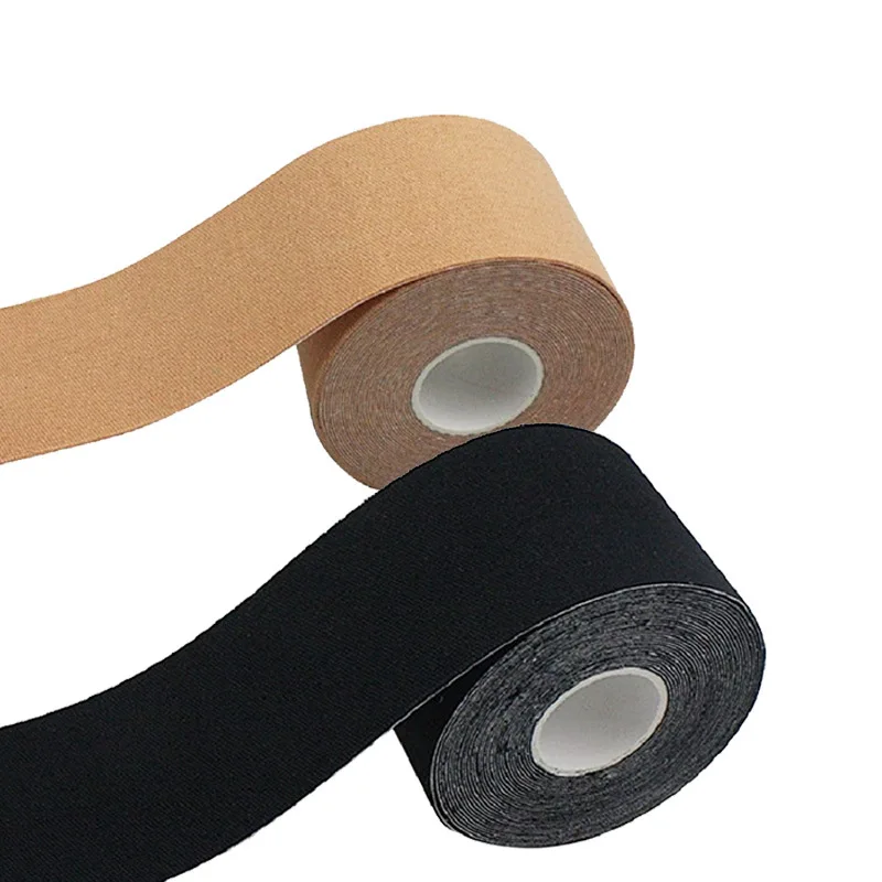 
Adhesive seamless pasties Backless bra brown roll lifting breast left Boob Tape Nipple Cover 