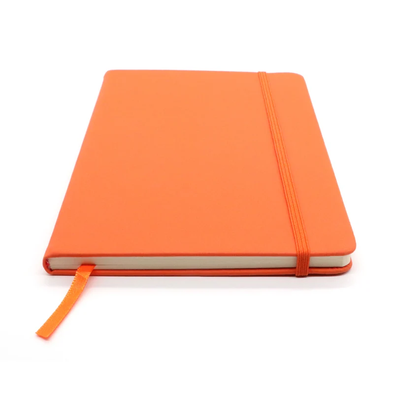 2023 Hot Selling  Free Sample Cheap Promotional Hardcover A5 Size Pu Leather  Notebook With Customize Logo