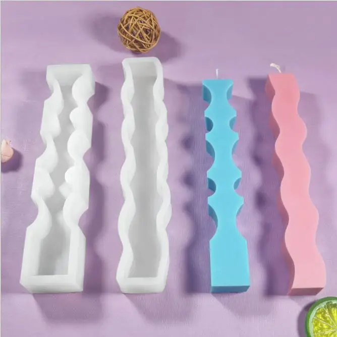 pillar shape Silicone Candles Molds for Aromatherapy Candle Making