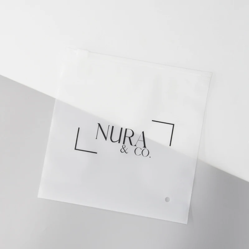 Hot Selling Eco friendly Zipper Resealable Clothes Packaging Frosted Plastic Ziplock Bag