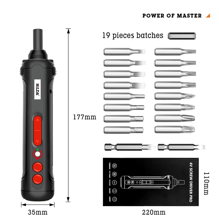 New Usb Rechargeable Lithium Battery Portable And Durable Mini Cordless Electric Screw Driver
