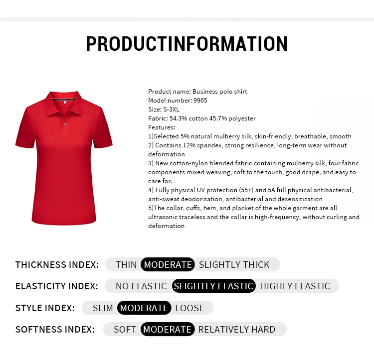 High Quality 100% long staple cotton short sleeve women polo shirt lapel plus size golf clothing for sport