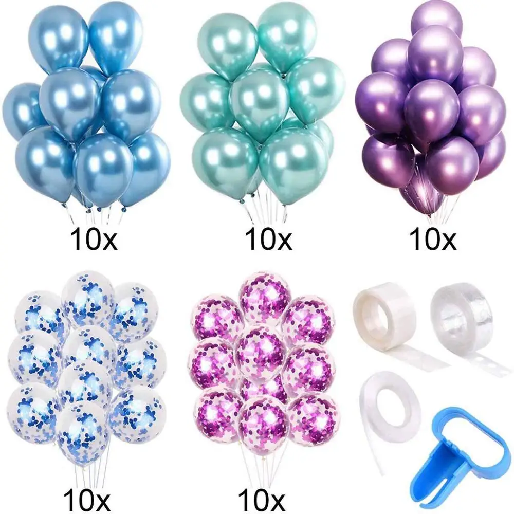  Hot Sale Mermaid Theme Party Decoration Balloon Arch Stand Kit Mermaid Balloon