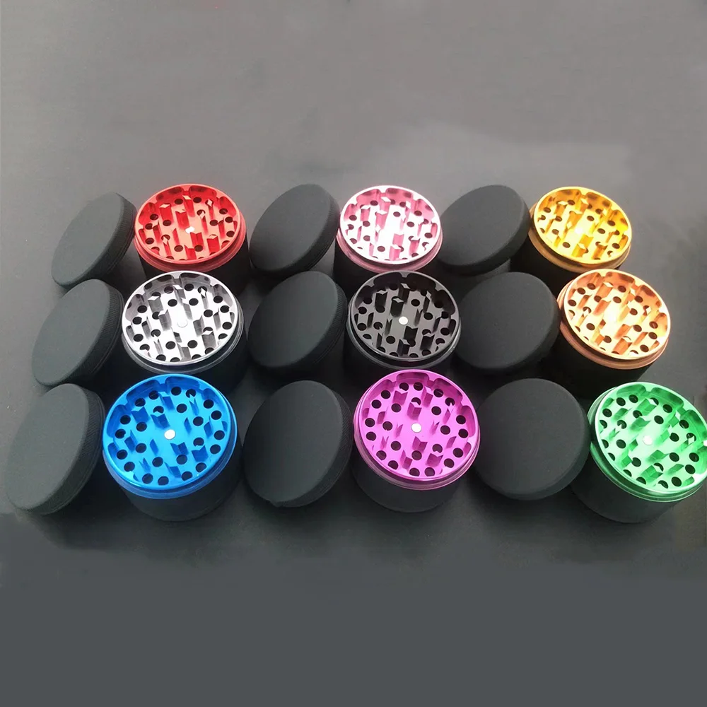 Custom Luxury 4 Layer Ceramic Paint and Rubber Paint Metal Zinc Herb Grinder