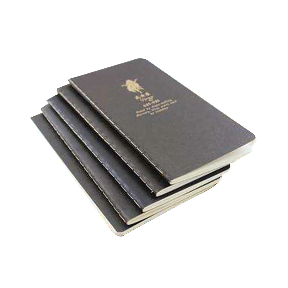 
Custom A5 A6 Brown Kraft Paper Sew Binding Note Book Mini Pocket Soft Cover Paper Notebook 