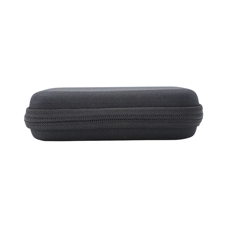 Custom Logo Rubber Zipper Blood Sugar Meter Glucose Meter Diabetes Testing Kit Storage Case Glucometer Bag With Foam EVA Packing