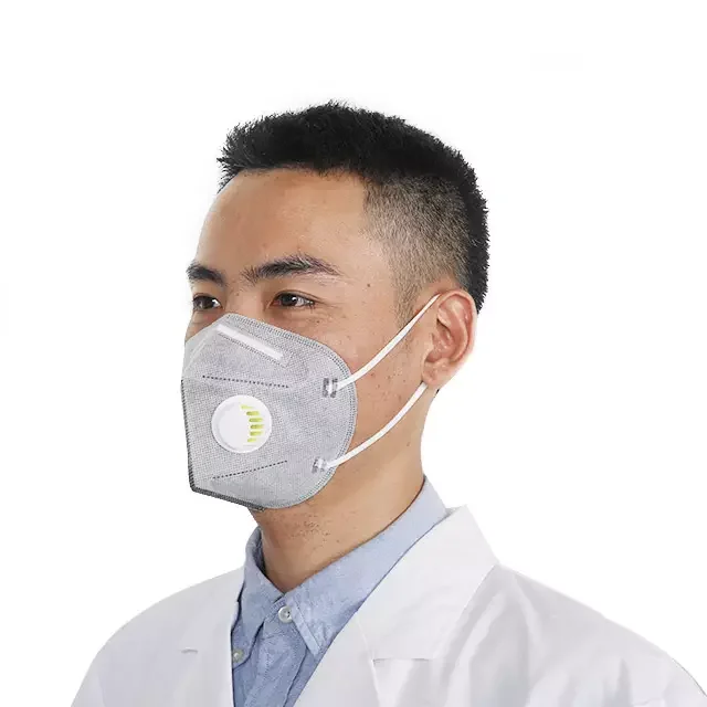 Healthy Breathing Dustproof Safeguard High Quality Kn95 Grey Face Mask With Valve