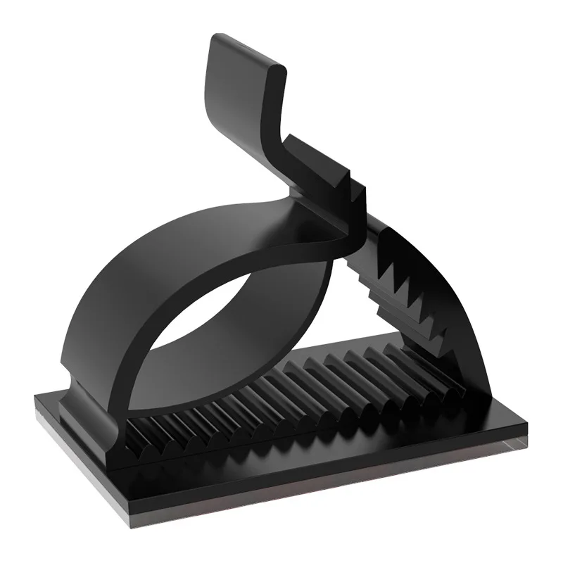 WCC4 1000PCS Self Adhesive Cable Management Organizer Clips Adjustable Desk Tidy Wire Cord Fixer Fastener Clips For Home Office