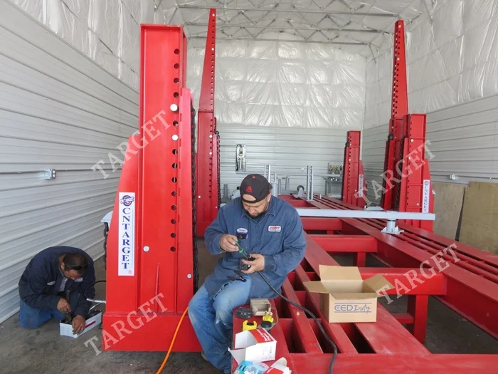 Truck chassis straightener auto frame machine truck repair puller Frame machine for heavy truck bench