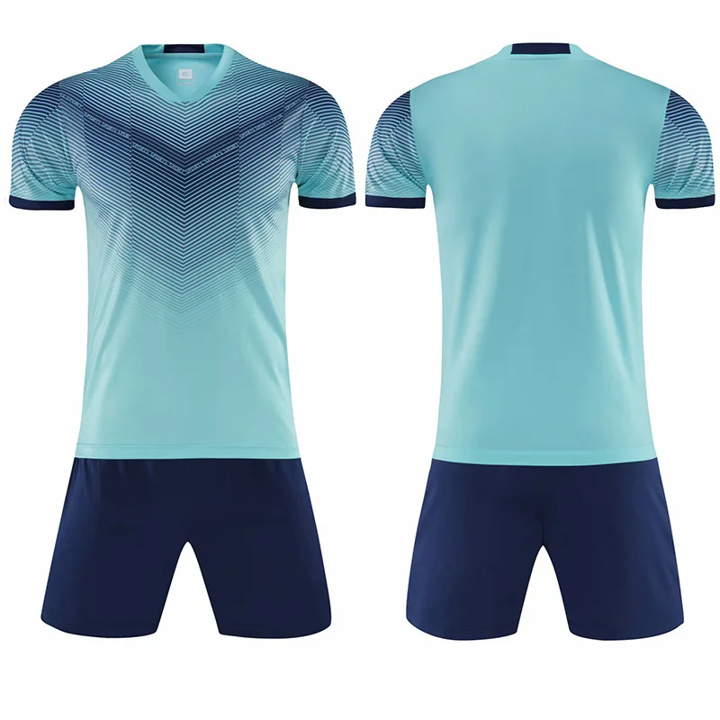 Blank Breathable High Quality Soccer Kits Football Jerseys Team Plain Custom Soccer Wear Jersey Set Football Uniform