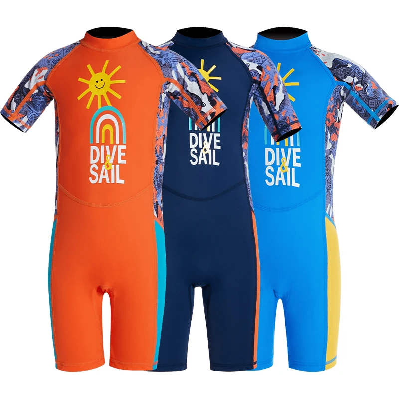 Детский купальник с коротким рукавом