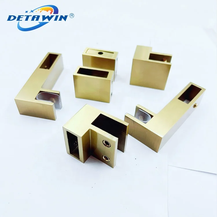 Stainless Steel Shower Room Square Tube Clamp Glass Corner Connector For Shower Enclosure