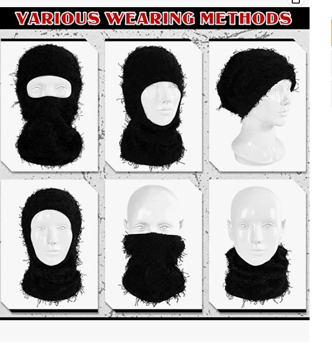 Manufacturer premium high quality blue green pink camouflage knitted balaclava