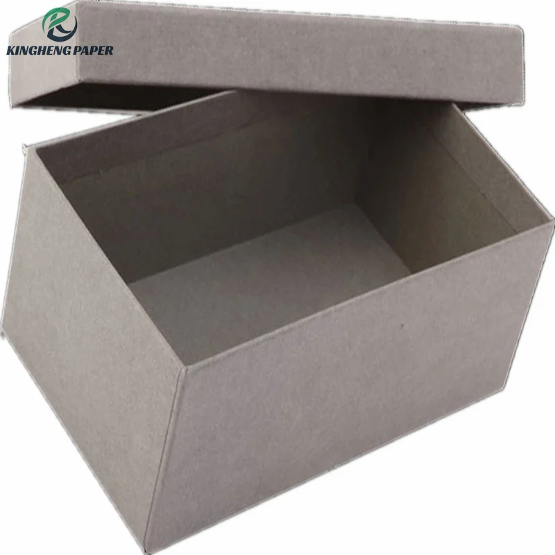 Laminated grey cardboard paper and board for book binding