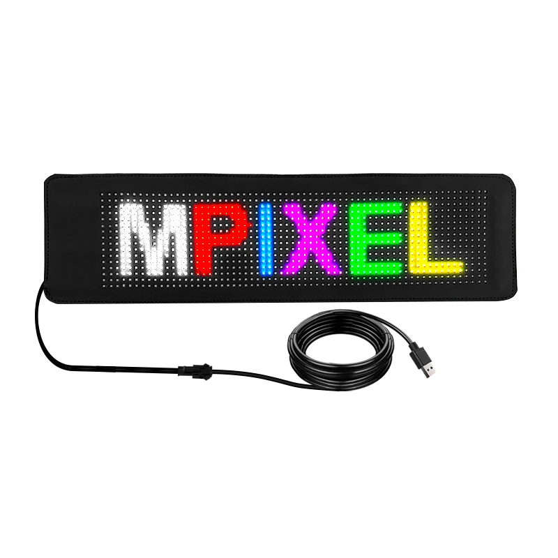 APP control Car LED Flexible Display LED Matrix Pixel Panel Car Rear Window soft LED display Screen led car sign LED car sticker