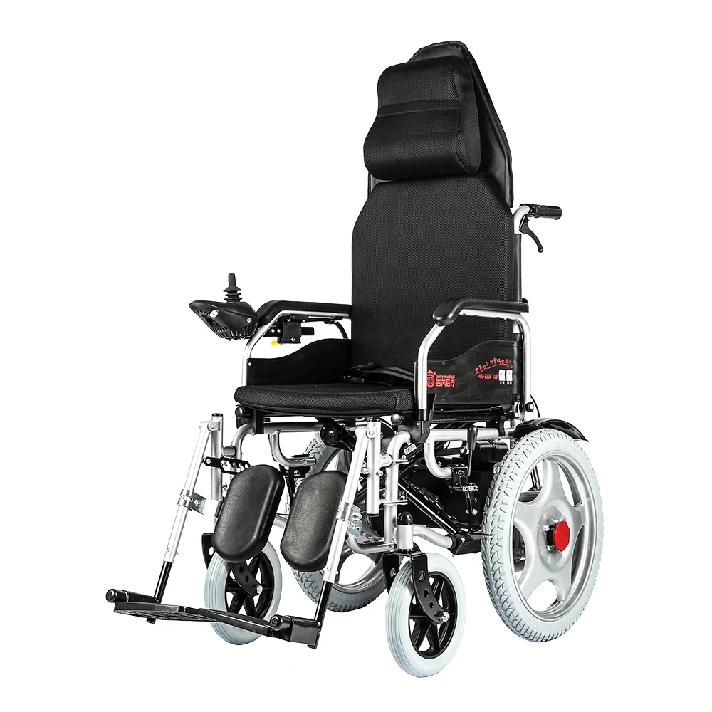 China Manufacturer Durable Flip-up Arm Rests Power Electric Wheelchair Lightweight