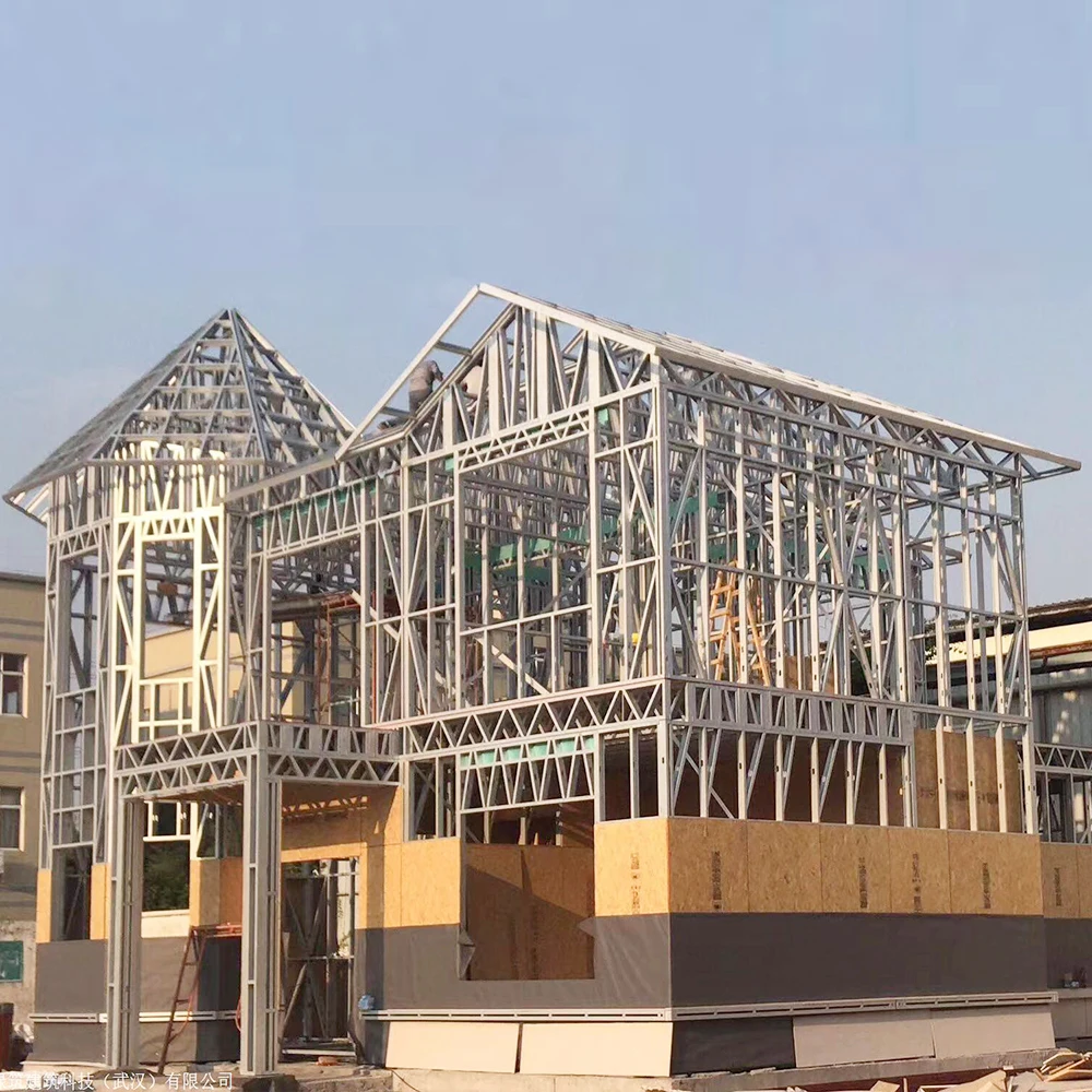 Big Space Prefab Kit Luxury Light Gauge Steel Villa House