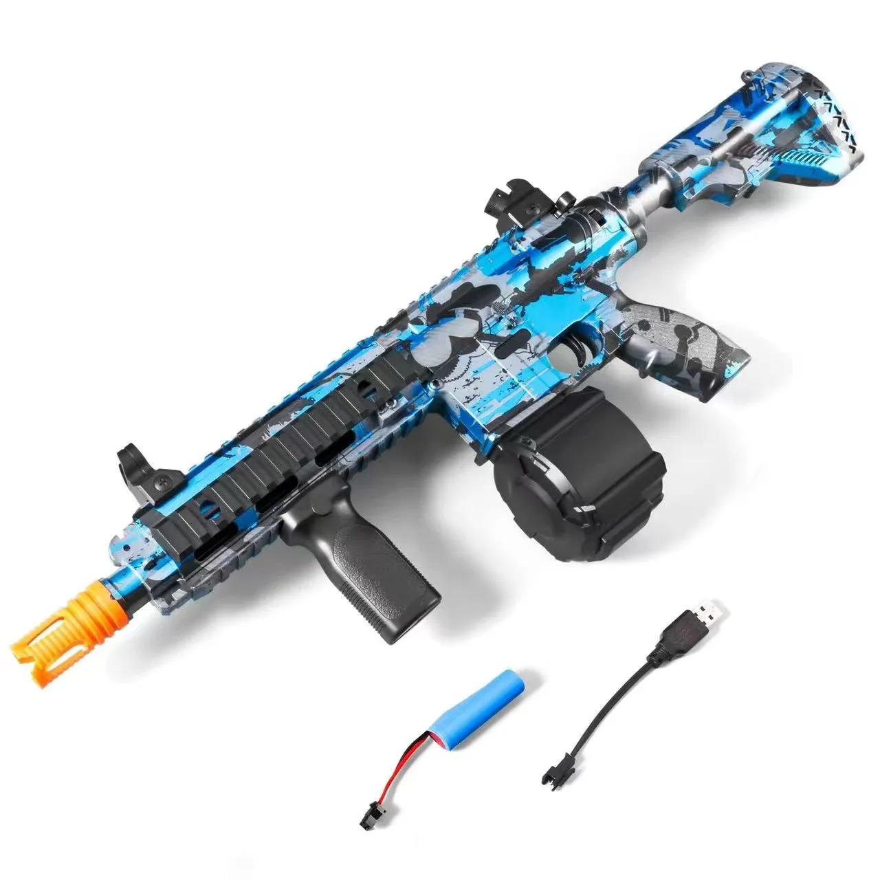M4A1 Gel Ball Toy Gun Manual & Automatic Splatter Ball Blaster with water beads for boys and adults shooting game