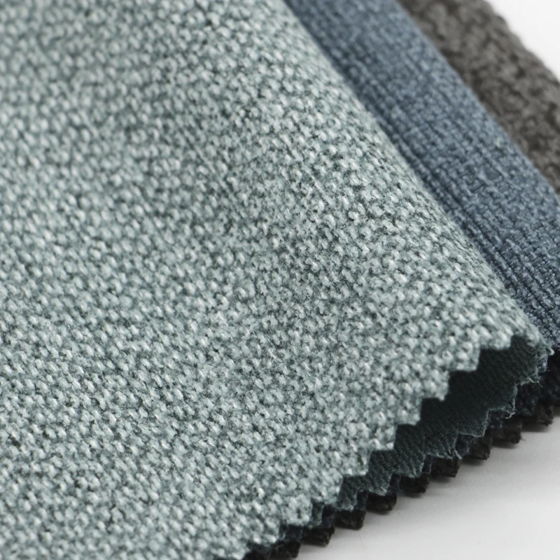2022 New Arrival Home Textile Nordic Breathable Polyester Woven Piled Fabric For Sofa Upholstery