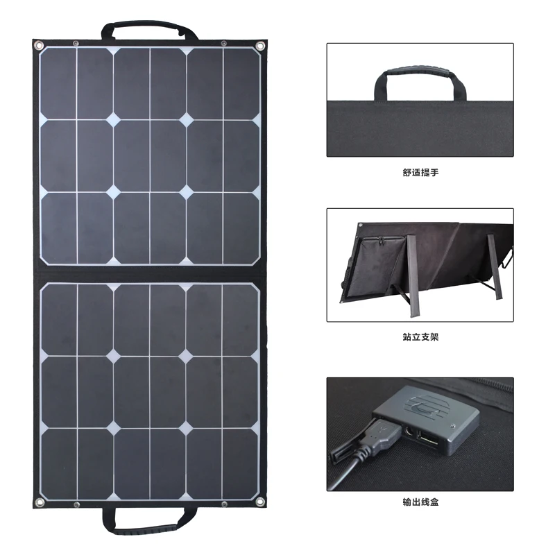  Солнечная панель Sunpower свободная энергия складная солнечная для портативной складной солнечной панели 60