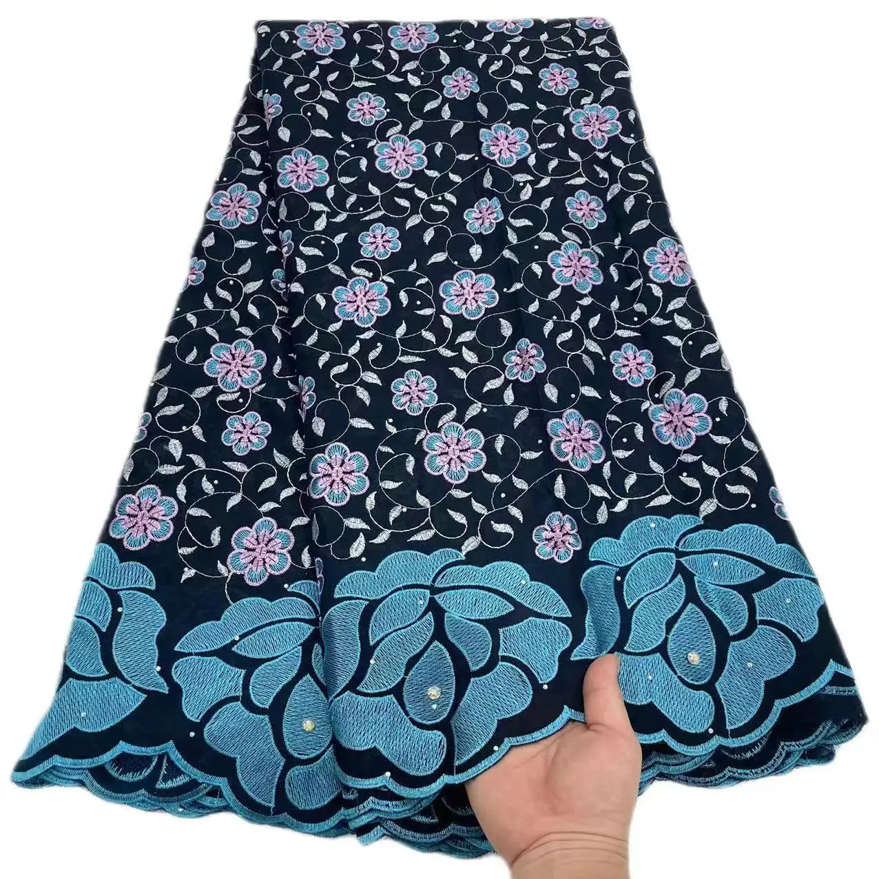 Swiss Balinese Embroidery Design Pure Cotton cloth fabric