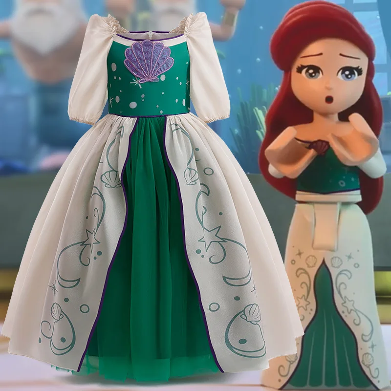 Kids Costumes For Girls Carnival Halloween Christmas Outfits Mermaids Classic Children Costume