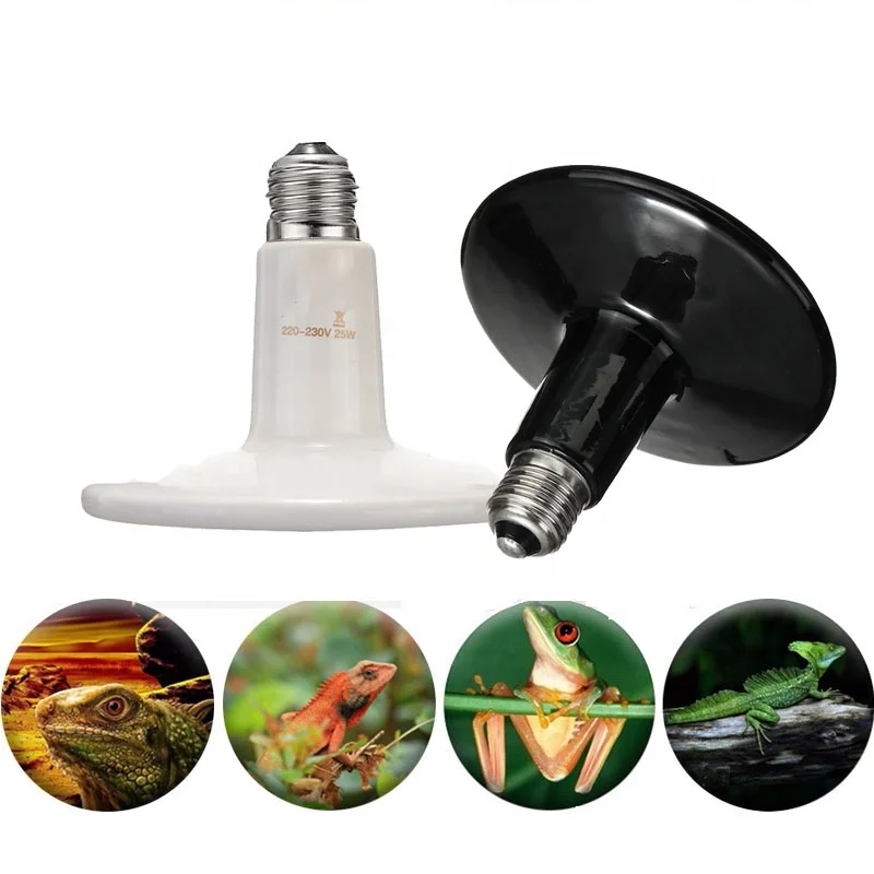 Far Infrared Ceramic Heat Emitter 220-230V Heating Lamp White For Heating/Chicken coops/Brooding/Grow Heater Light Bulbs