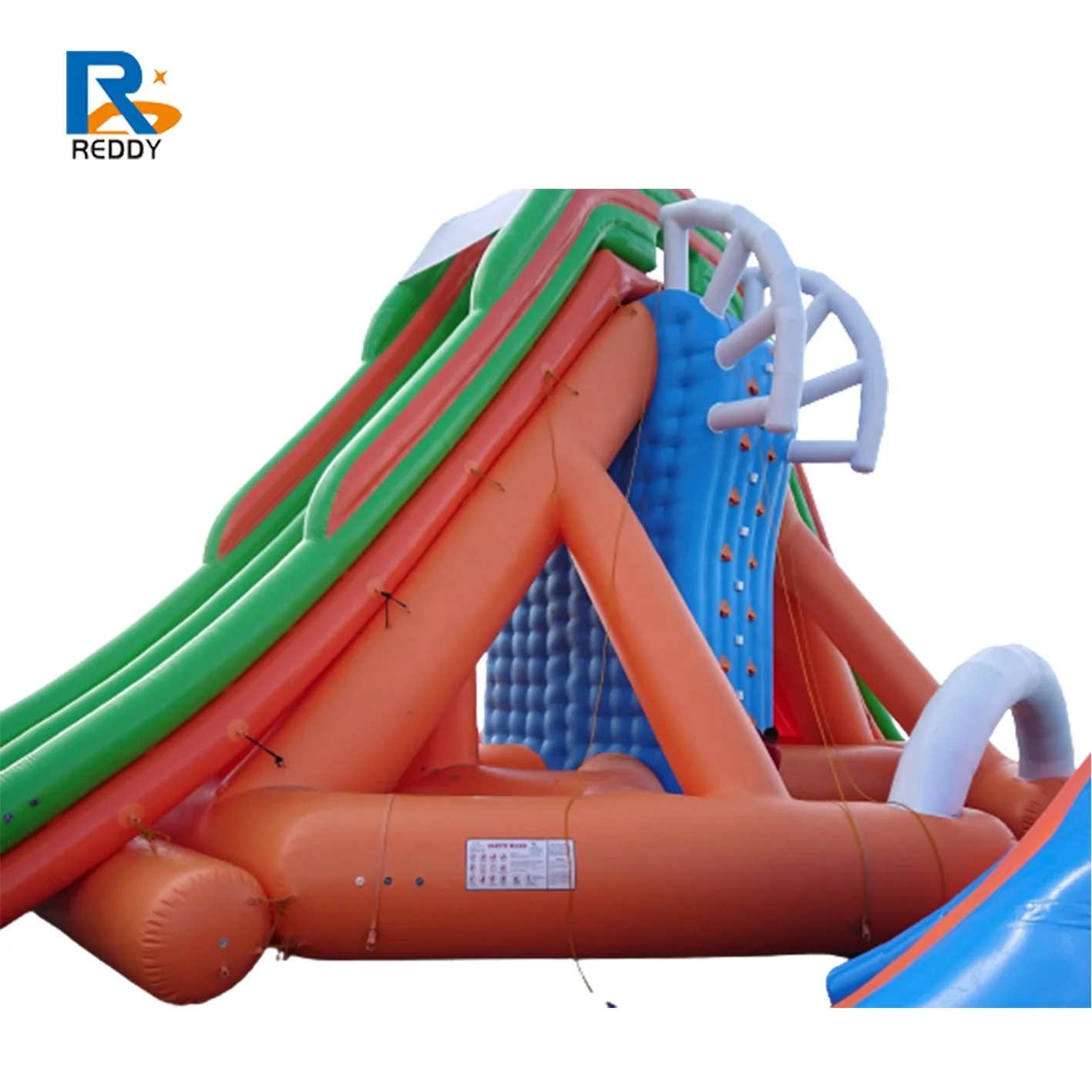Customized inflatable floating game water park commercial large aqua slide for adults inflatable giant floating water slide