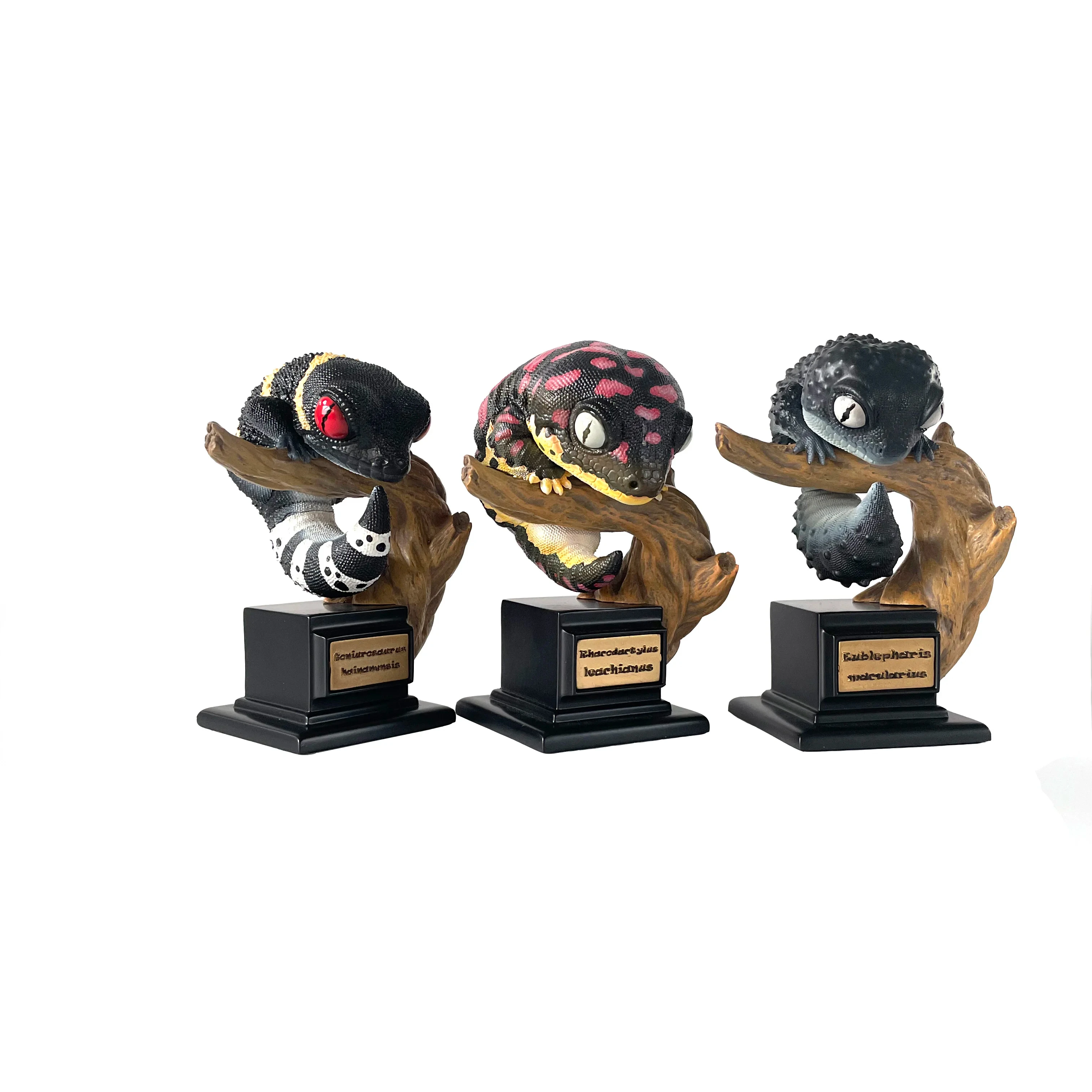 Custom Resin Gecko Eight Styles Crawling Pets for Ornament Collection Resin Crafts for Hobbyists