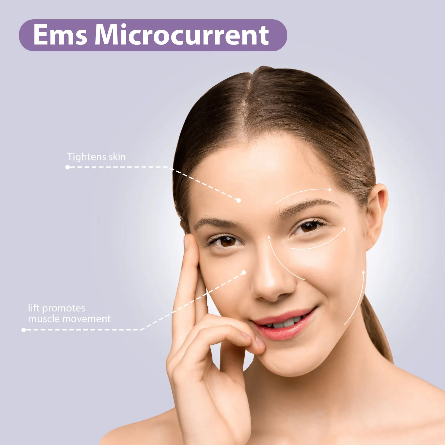 Red Light Facial Beauty Device Face Ems Rf Led Vibrating Anti Aging Cleaning Facial Massager Wrinkle Remover Neck Lift Device