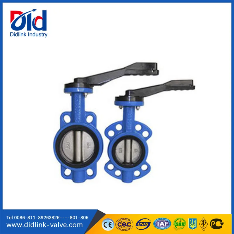 Wafer Double Eccentric Electric Flange Food Grade Vulcanized Wrench Operated Butterfly Valve Dn200